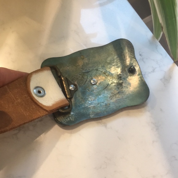 Leather initial “A” belt - Picture 7 of 9